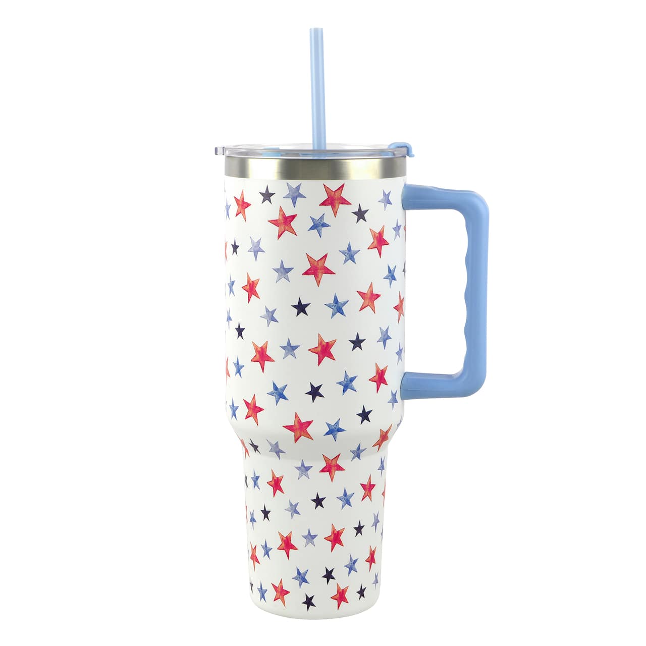 40oz. Red, White & Blue Stars Stainless Steel Insulated Tumbler by Celebrate It™